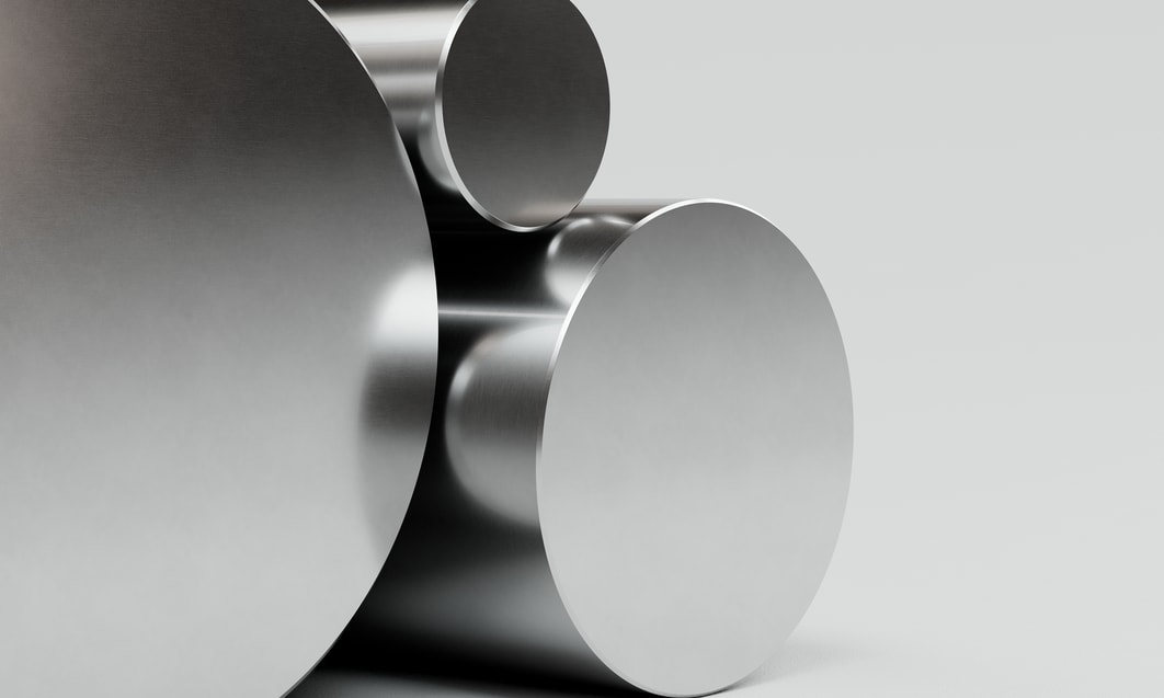 several round metal objects