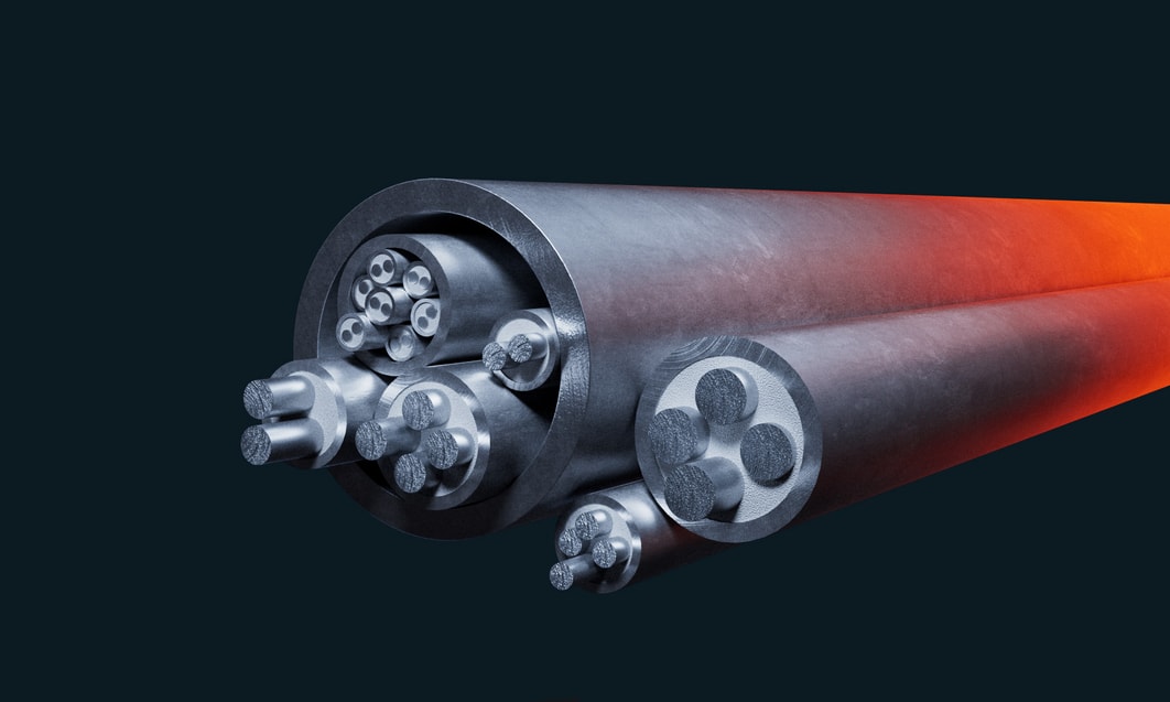 a close up of a metal tube