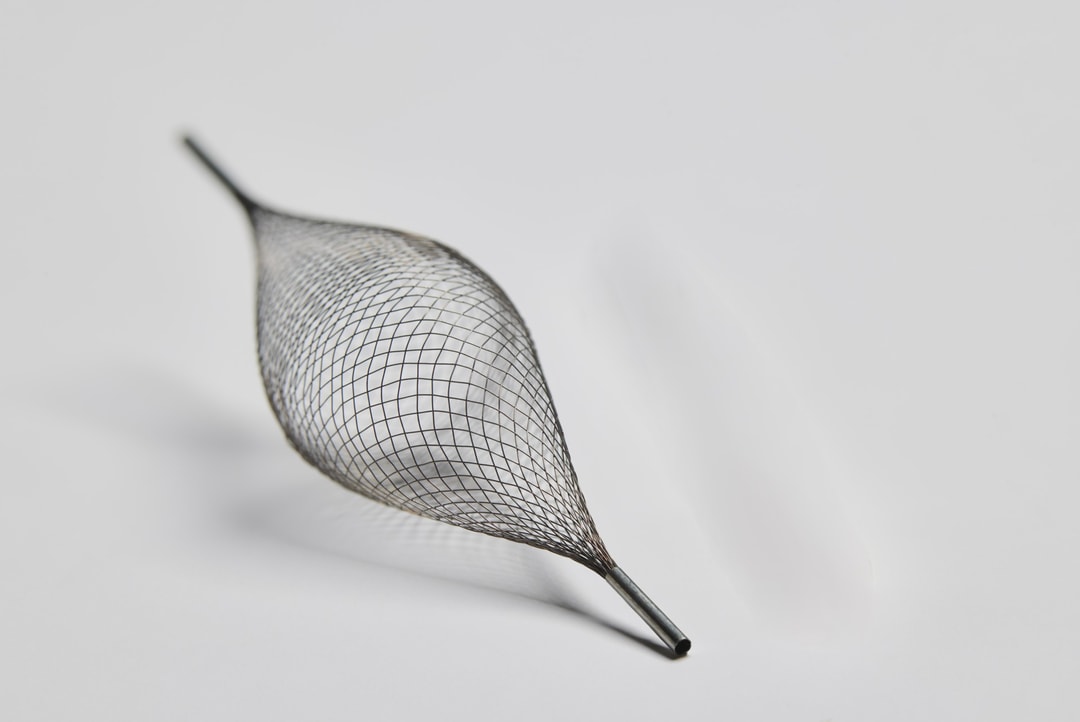 a net on a white surface