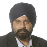 a person with a turban on his head