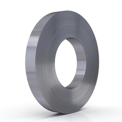 a roll of metal with a hole in the middle