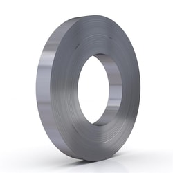 a roll of metal with a hole in the middle