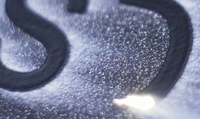 a close-up of a letter