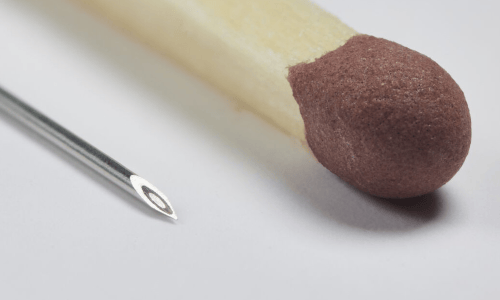 a close up of a match