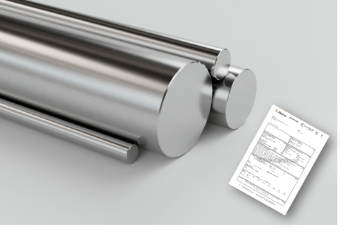 a close-up of several round metal rods