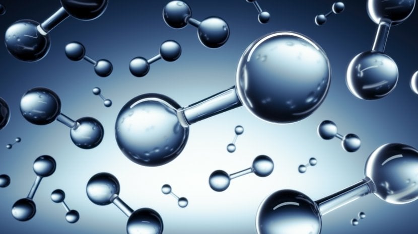 a close-up of a molecule