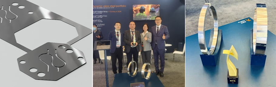 a group of people standing in front of a podium